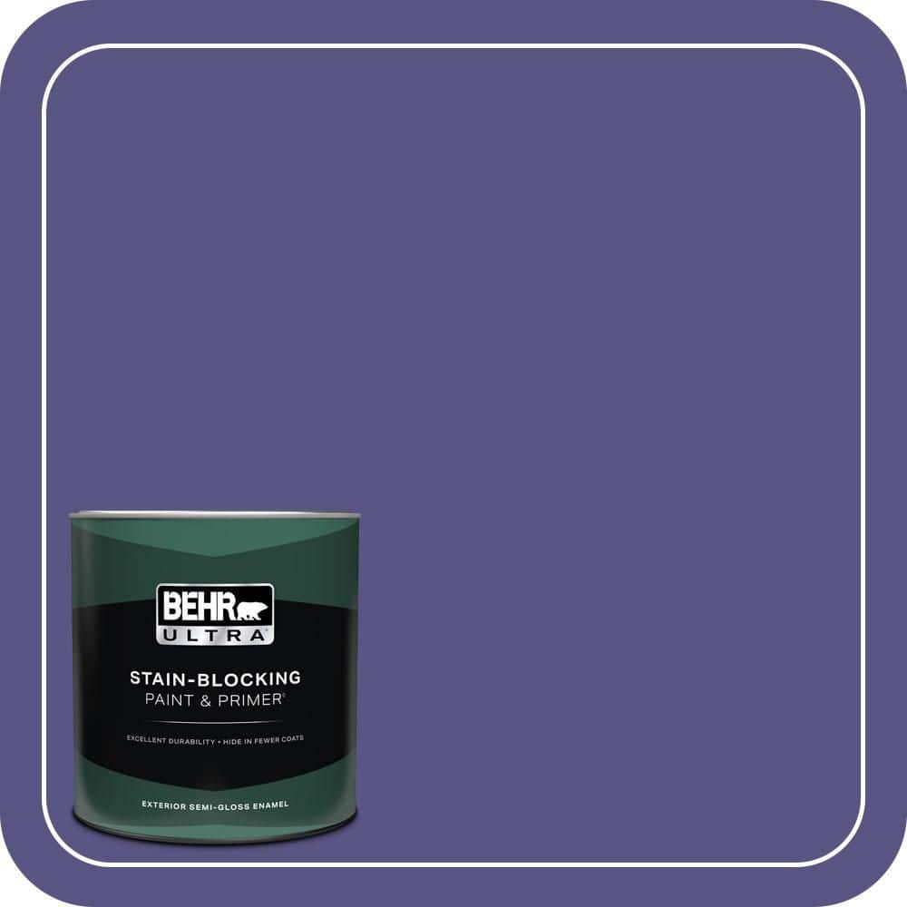 BEHR ULTRA 1 qt. #PPU16-01 Aurora Splendor Semi-Gloss Enamel Exterior Paint & Primer