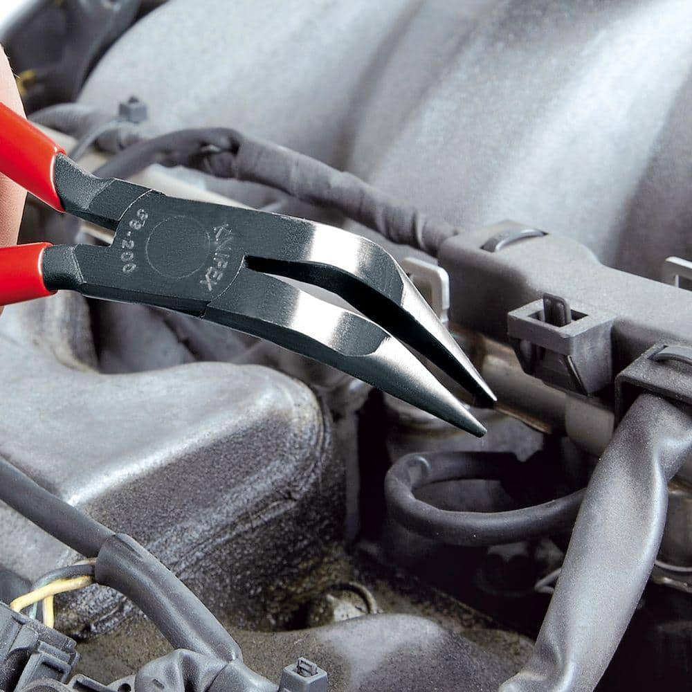 KNIPEX 8 in. Angled Long Nose Pliers (2)