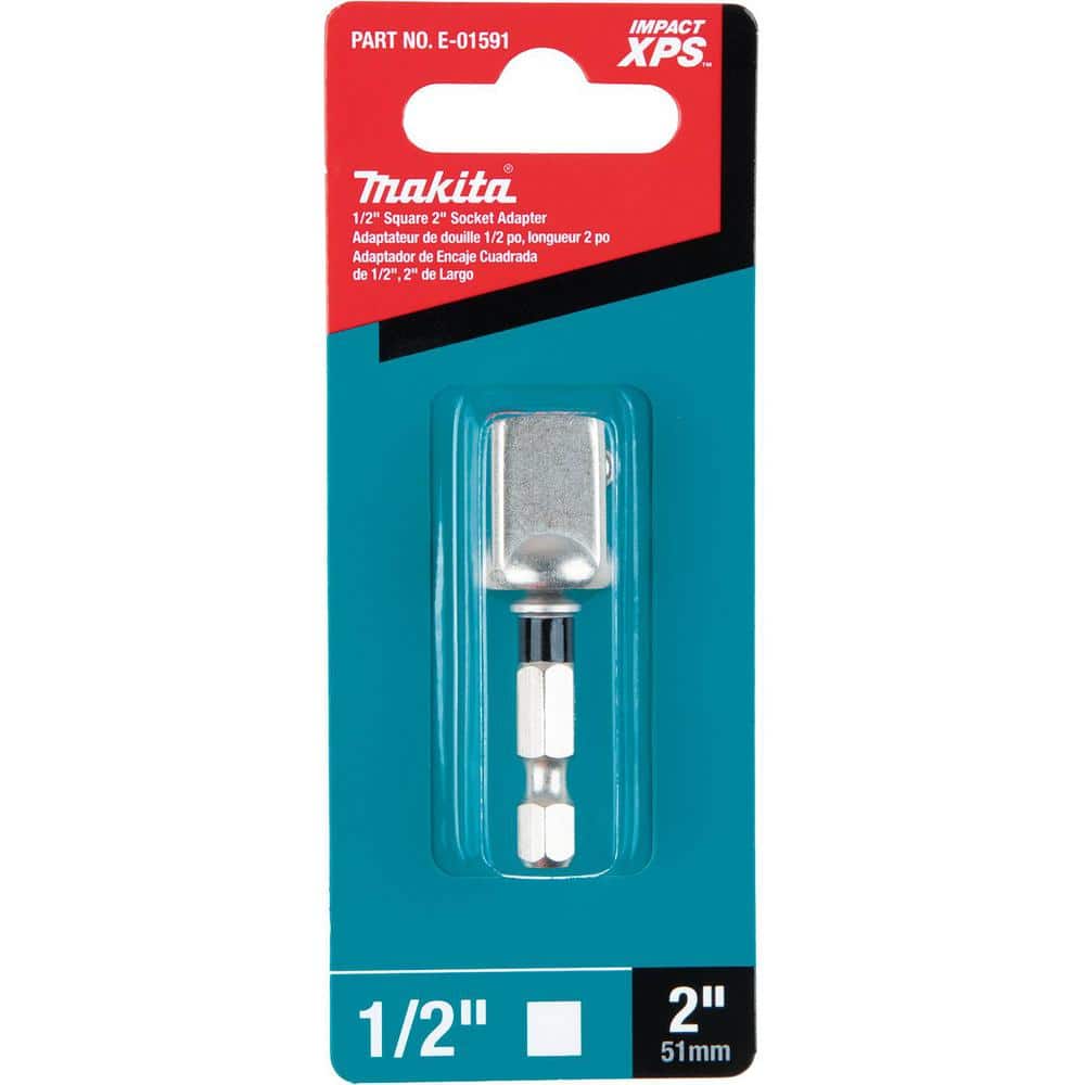 Makita IMPACT XPS 1/2 in. Square 2 in. Socket Adapter (3)