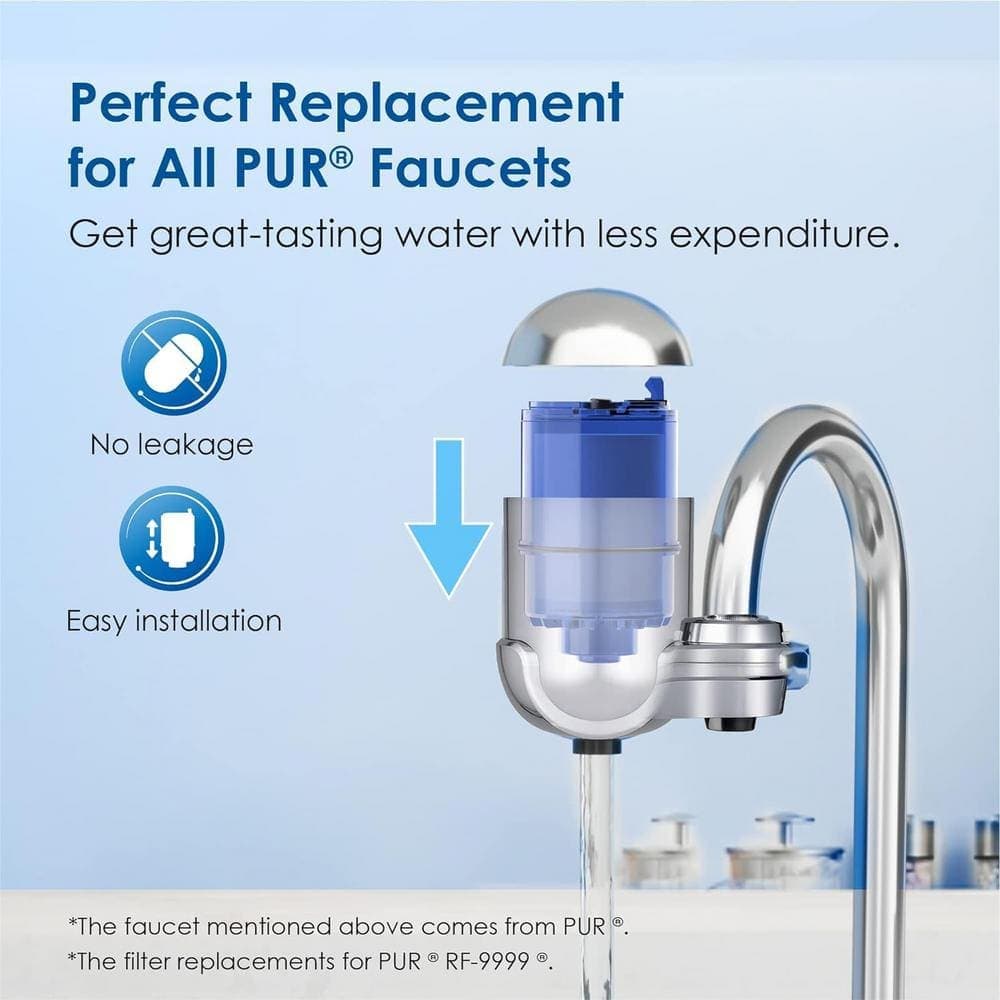 Waterdrop NSF Certified Water Filter, Replacement for All PUR, Pur RF-9999 Faucet Water Filter (2 Count), Model No:WD-C08A (3)