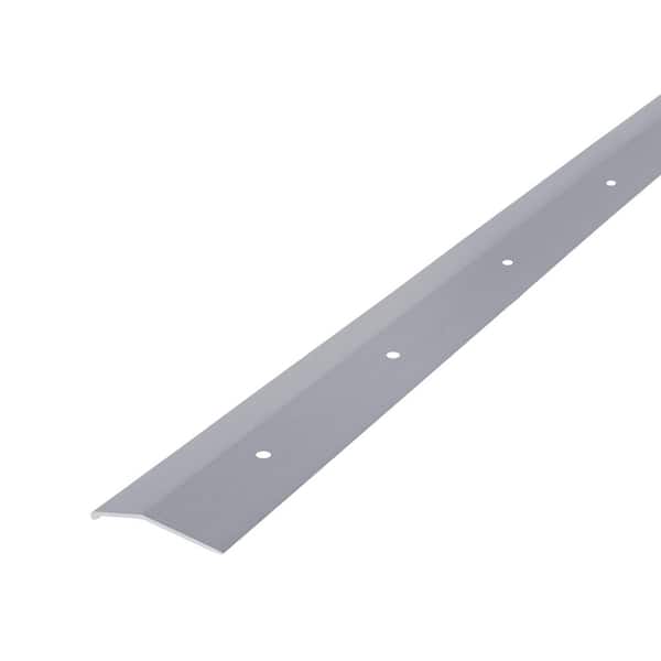 M-D Building Products 1-3/8 in. x 144 in. Satin Silver Brushed Carpet Trim Transition Strip