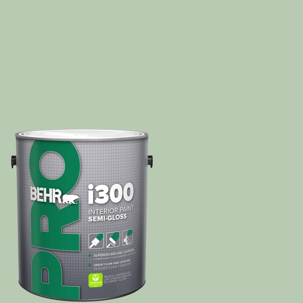 BEHR PRO 1 gal. #S400-3 Healing Aloe Semi-Gloss Interior Paint