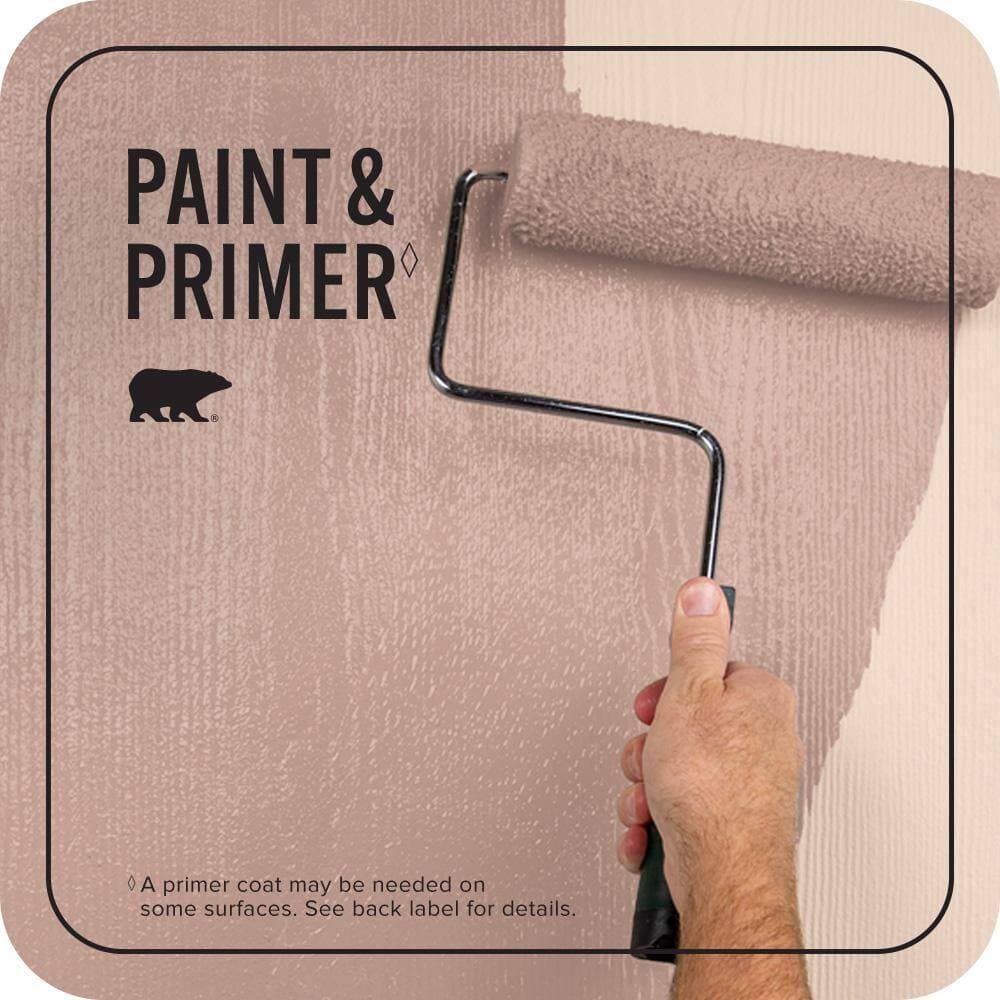 BEHR PREMIUM PLUS 1 gal. #PPU2-08 Pink Ginger Flat Exterior Paint & Primer (3)