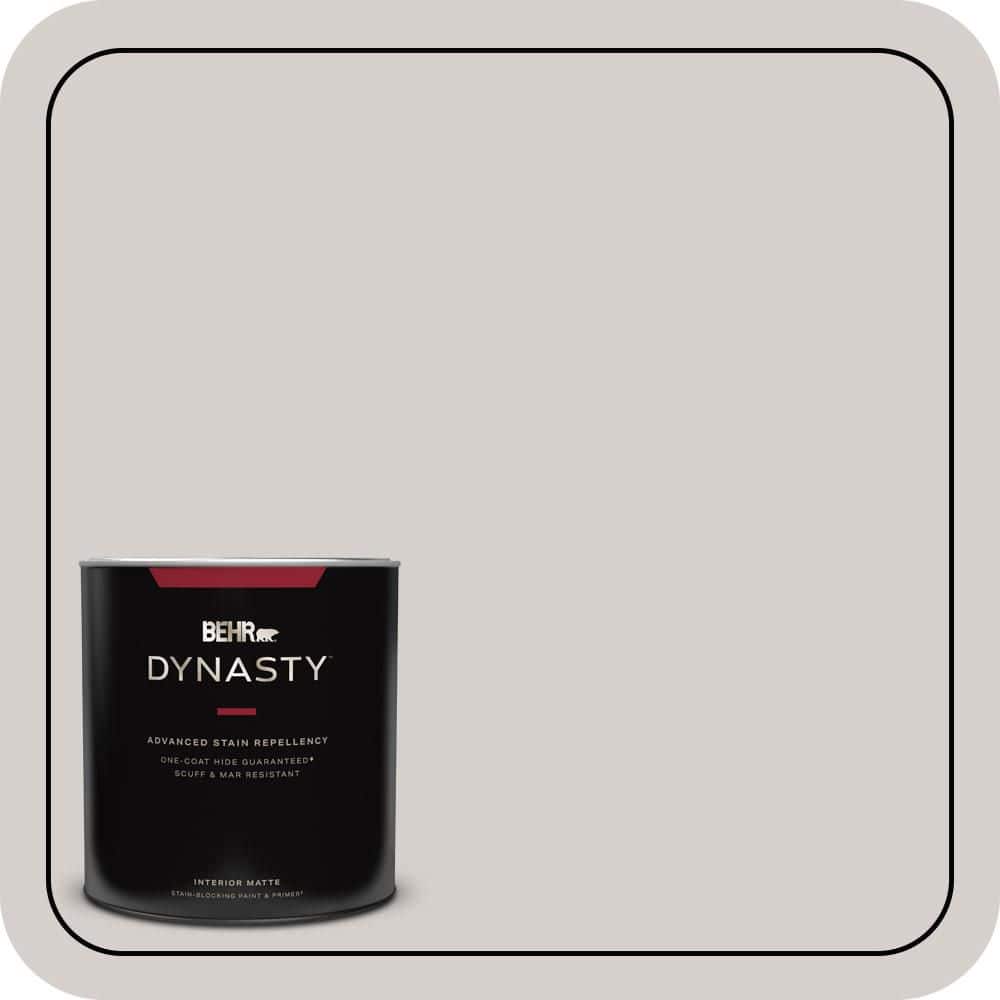 BEHR DYNASTY 1 qt. #N140-1A Soft Lilac Matte Interior Stain-Blocking Paint and Primer