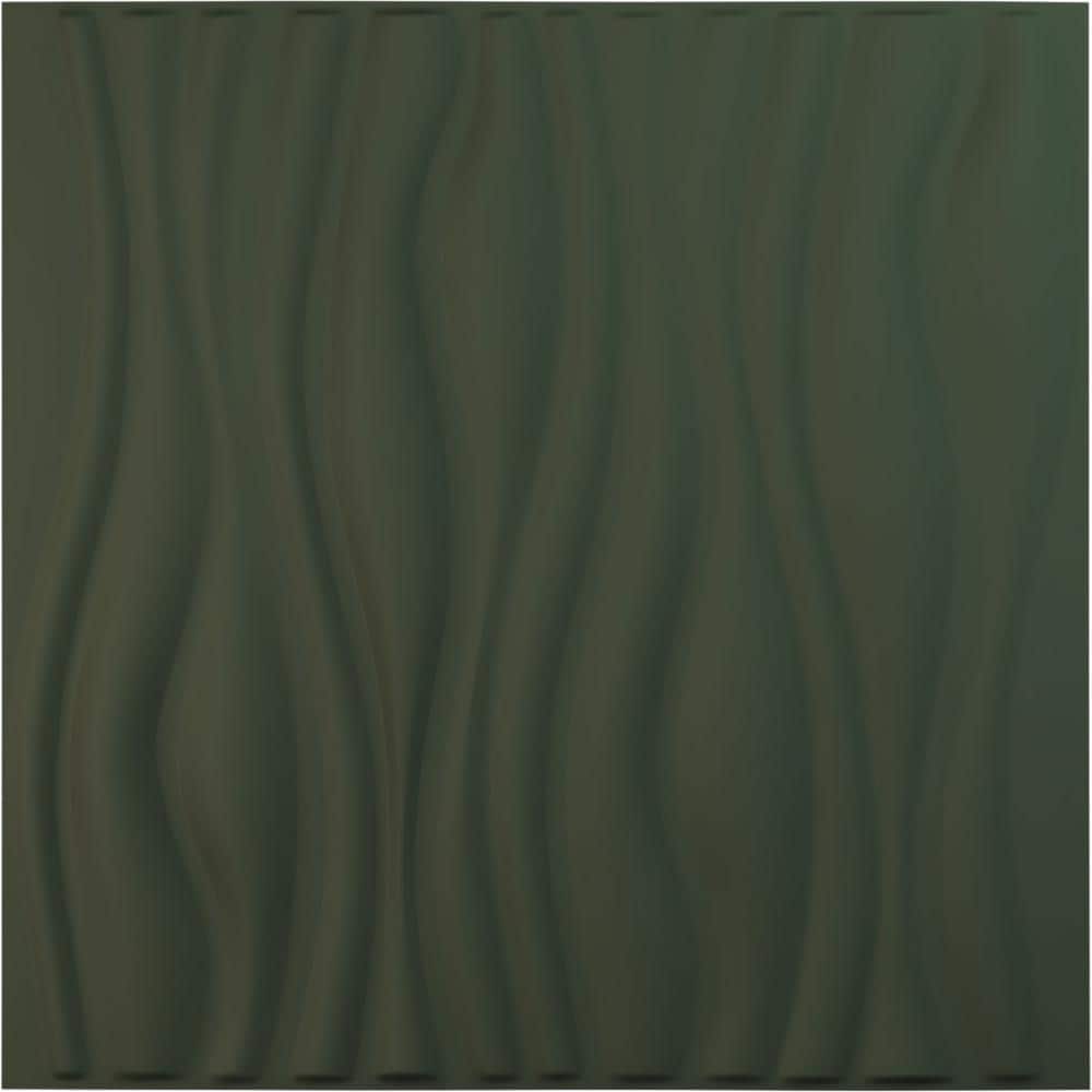 Ekena Millwork 19-5/8-in W x 19-5/8-in H Leandros EnduraWall Decorative 3D Wall Panel Satin Hunt Club Green (1)