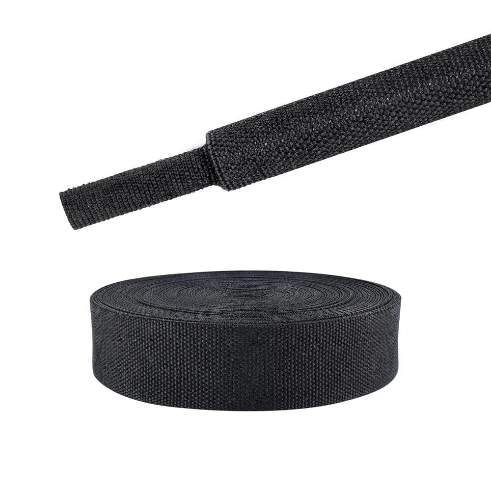Unbranded 2:1 Heat Shrink Braided Sleeving 3/4 in Dia 24 ft Flexible Fabric Wire Loom for Cable Hose Bundles