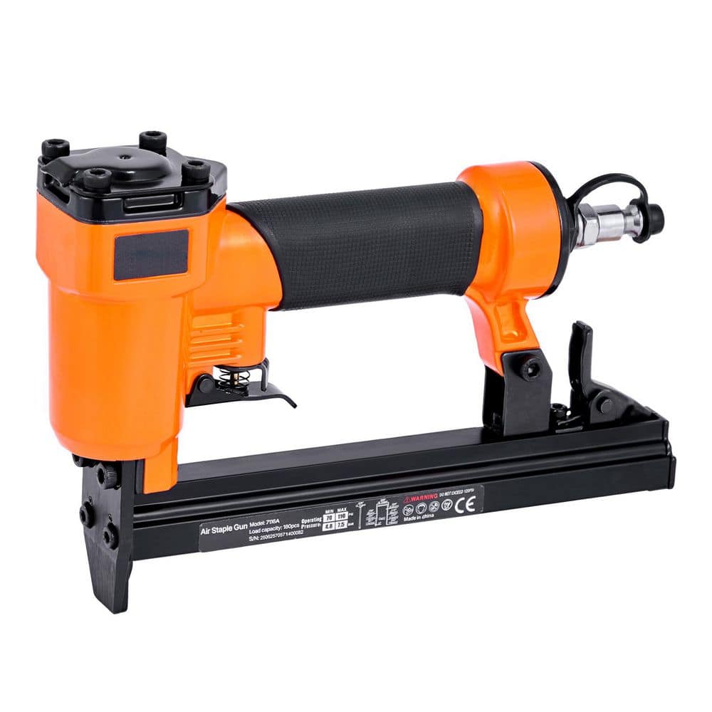 SKYSHALO Pneumatic Staple Gun, Corded 22-Gauge Pneumatic Stapler for 71 Series Wire Staples 3/8-in. Crown 5/32 in.-5/8 in. Length (1)