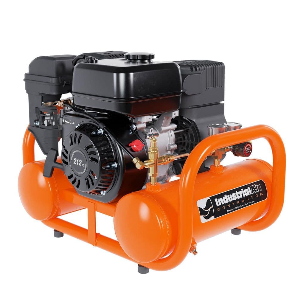 Industrial Air 4 Gal. 155 PSI Gas Powered Oil Free Portable Air Compressor (2)