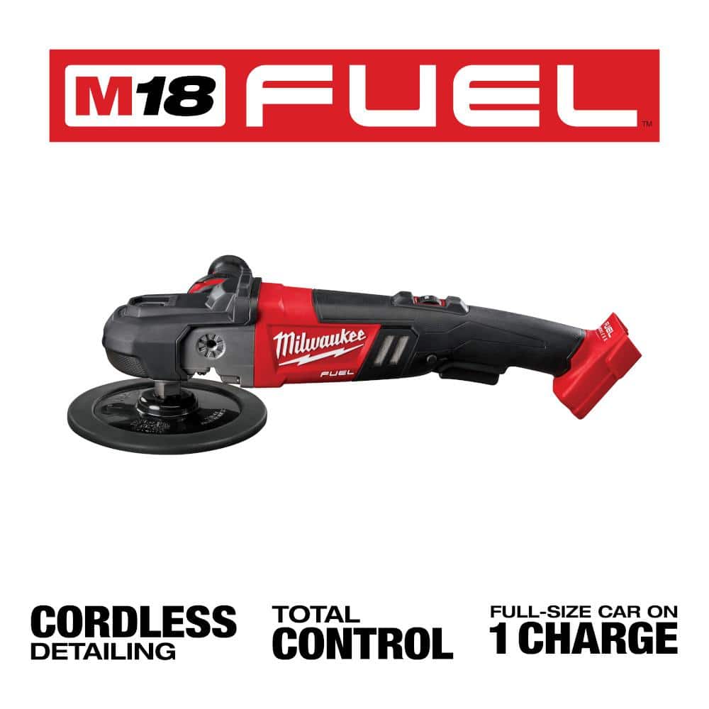 Milwaukee M18 FUEL 18V Lithium-Ion Brushless Cordless 7 in. Variable Speed Polisher with Variable Speed Polisher (2-Tool) (2)