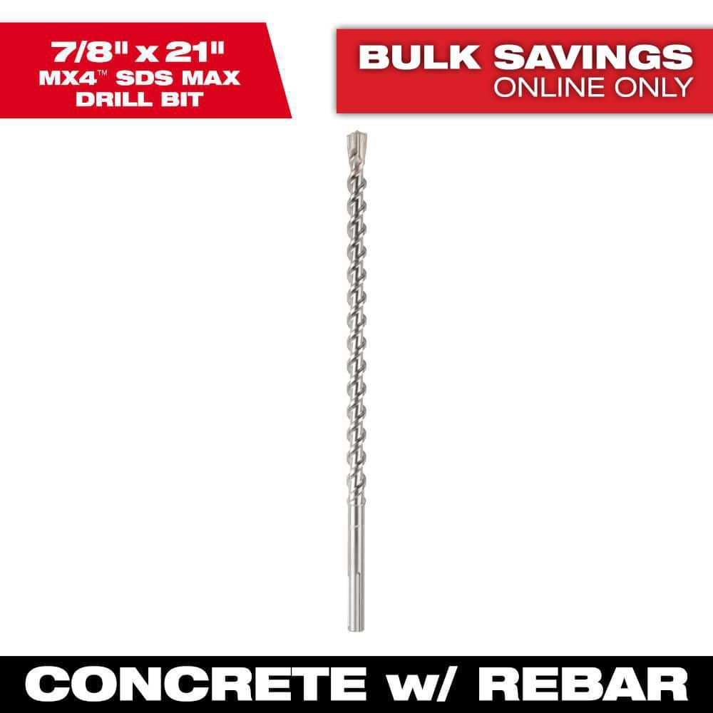 Milwaukee SDSMAX 4CT MX4 7/8 in. x 16 in. x 21 in.