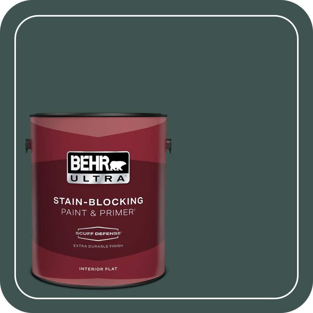 BEHR ULTRA 1 gal. #480F-7 Sycamore Tree Extra Durable Flat Interior Paint & Primer (1)