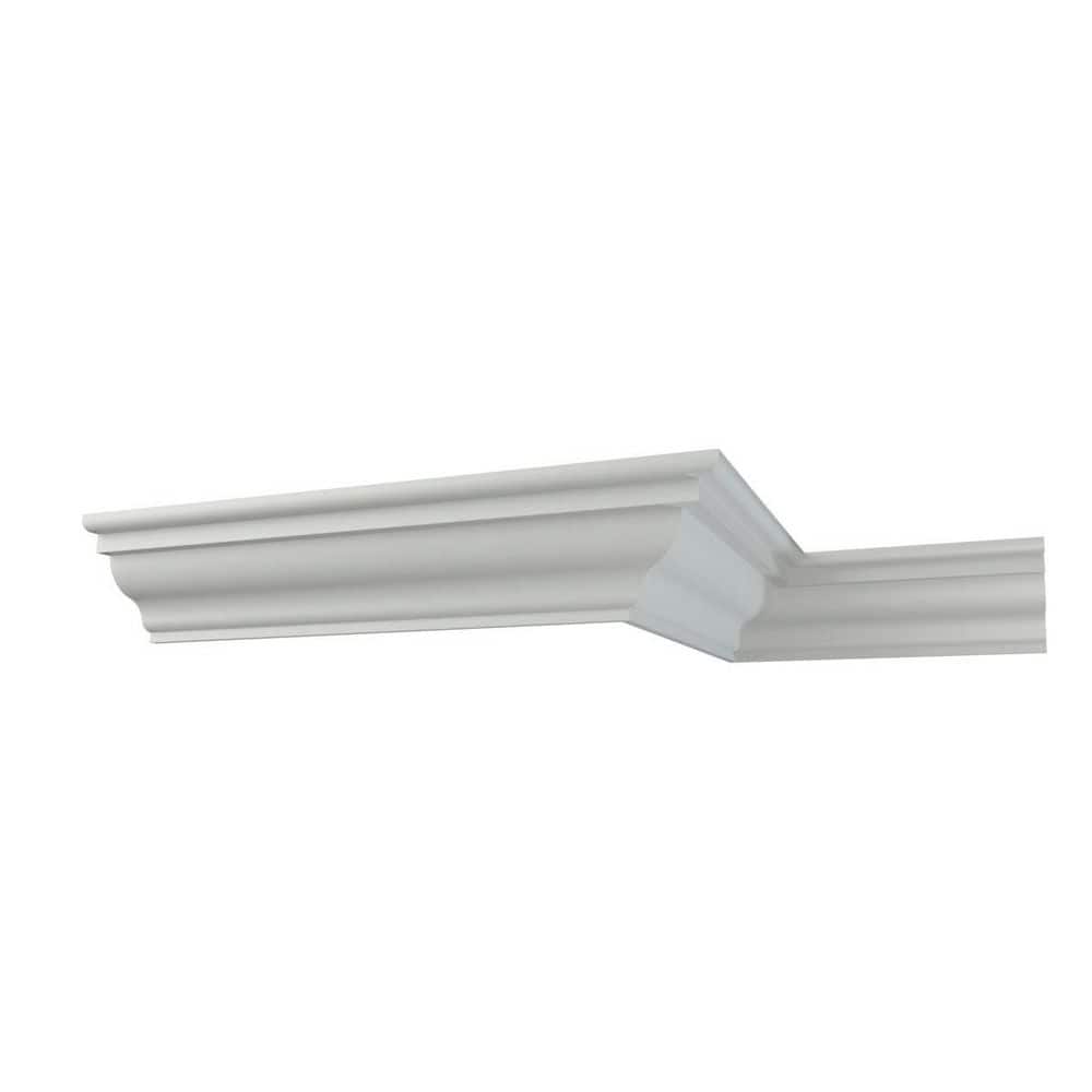 Ekena Millwork Cooper 3.375 in. D x 4.875 in. W x 96 in. L Polyurethane Crown Moulding (1)