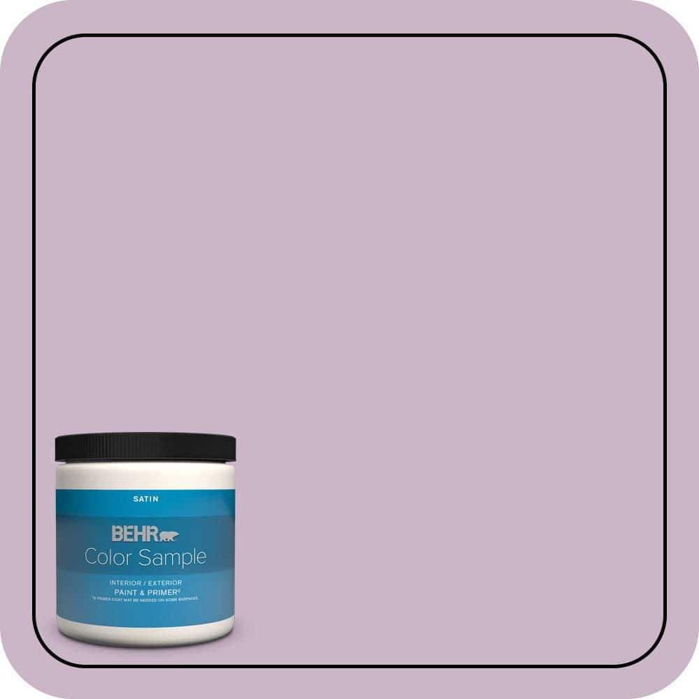 BEHR PREMIUM PLUS 8 oz. #670D-4 Ballad Satin Enamel Interior/Exterior Paint & Primer Color Sample