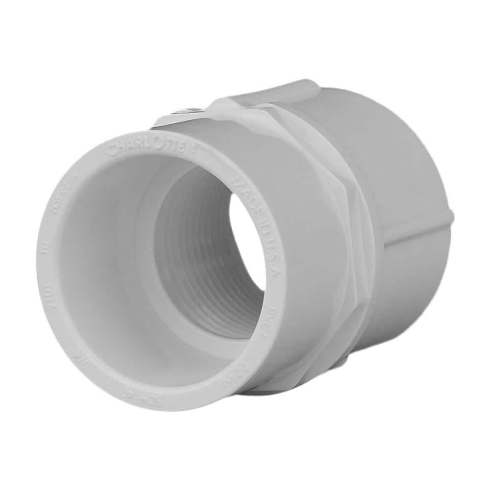 Charlotte Pipe 3/4 in. PVC Schedule 40 Female S x FPT Adapter