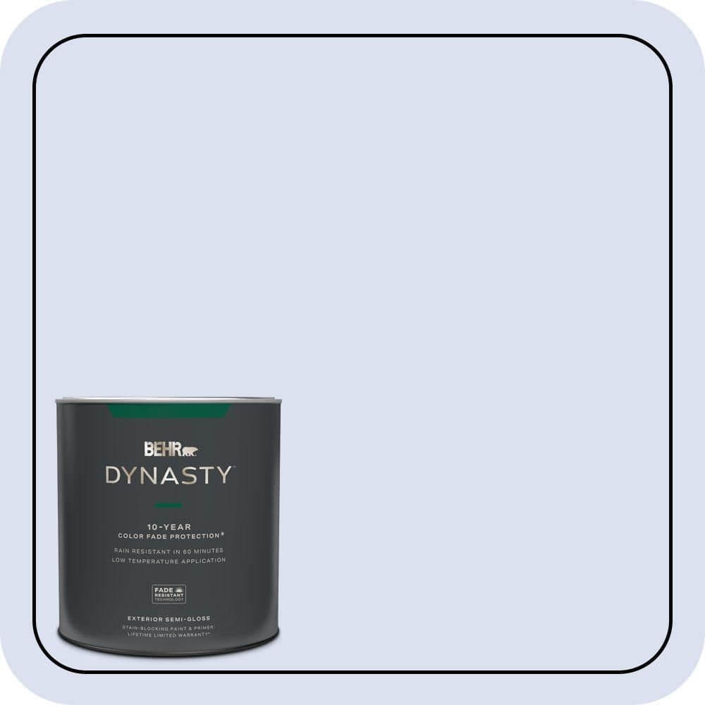 BEHR DYNASTY 1 qt. #P540-1 Vaguely Violet Semi-Gloss Exterior Stain-Blocking Paint & Primer