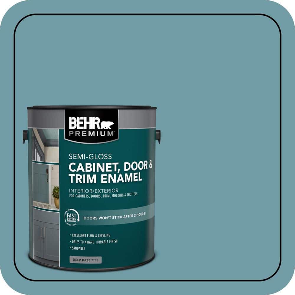 BEHR PREMIUM 1 gal. #PPU13-07 Voyage Semi-Gloss Enamel Interior/Exterior Cabinet, Door & Trim Paint