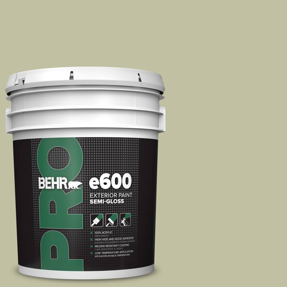BEHR PRO 5 gal. #S370-3 Sage Brush Semi-Gloss Exterior Paint