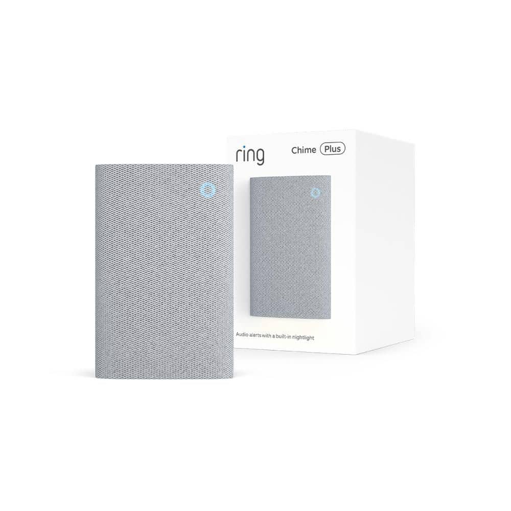 Ring Chime Plus (Newest Model)-Crisp, Clear Audio Alerts for Select Devices, Built-In Night-Light, Easy Plug-In Setup