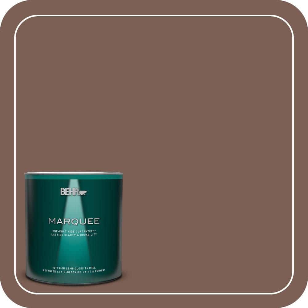 BEHR MARQUEE 1 qt. #MQ1-57 Secret Journal One-Coat Hide Semi-Gloss Enamel Interior Paint & Primer