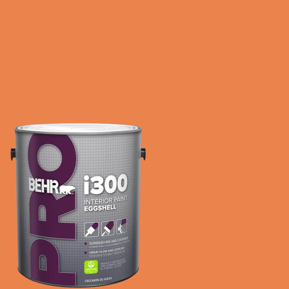 BEHR PRO 1 gal. #240B-6 Orange Zest Eggshell Interior Paint