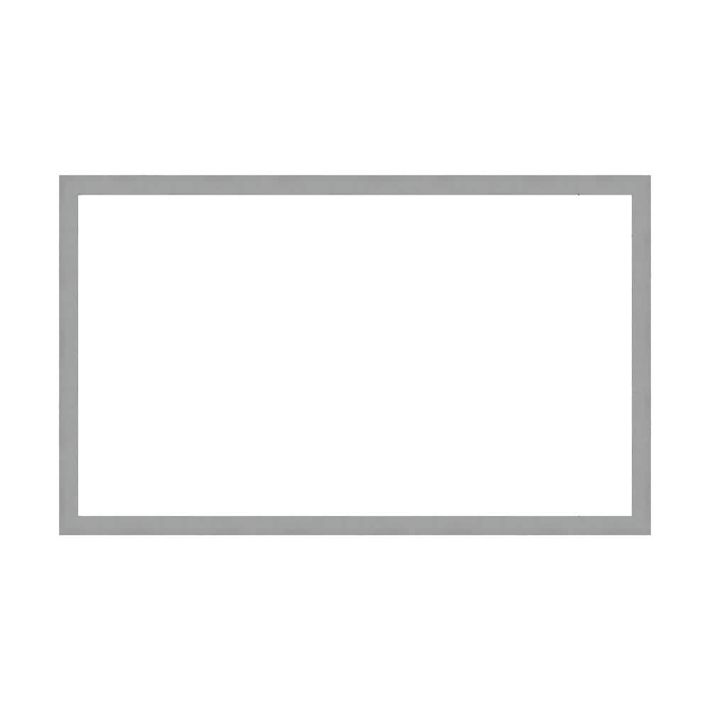 Amanti Art Mirror Makeover Brushed Nickel 61.25 in. W x 37.25 in. H Bathroom Mirror Frame Border Kit-Fits a 60 x 36 mirror (1)