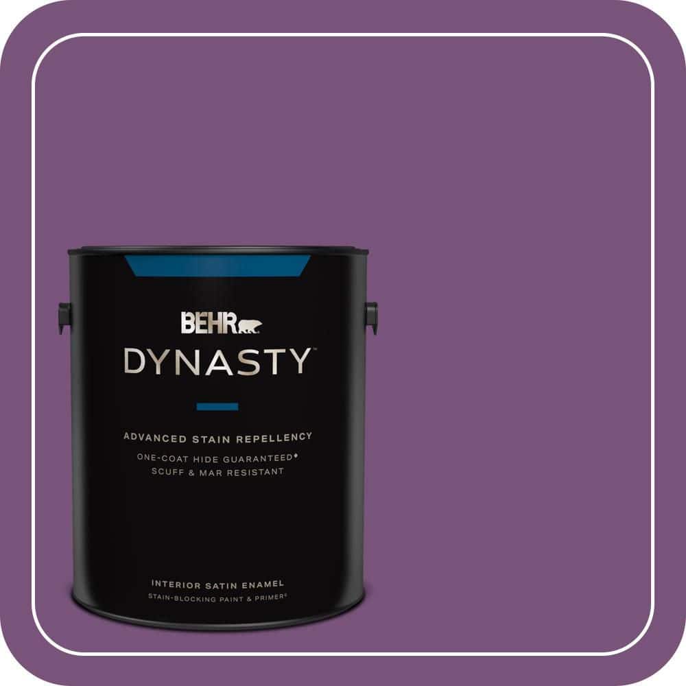 BEHR DYNASTY 1 gal. #MQ4-62 Birthstone One-Coat Hide Satin Enamel Interior Stain-Blocking Paint & Primer