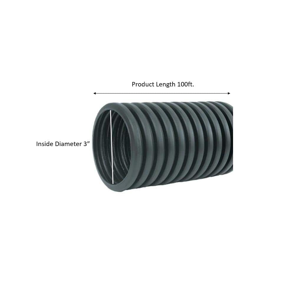 Advanced Drainage Systems 3 in. Singlewall Perforated Drain Pipe (4)