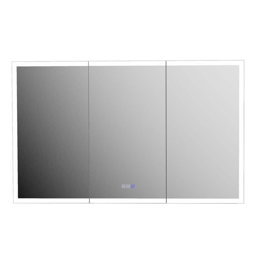 Boosicavelly 48 in. W x 5.39 in. H Rectangular Aluminum Alloy Medicine Cabinet with Mirror (1)