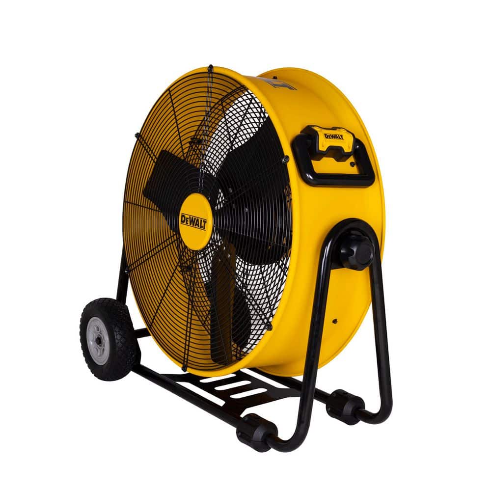 DEWALT 24 in. Heavy-Duty Drum Fan with Extra Long 12 ft. Power Cord and Stepless Speed Control (3)