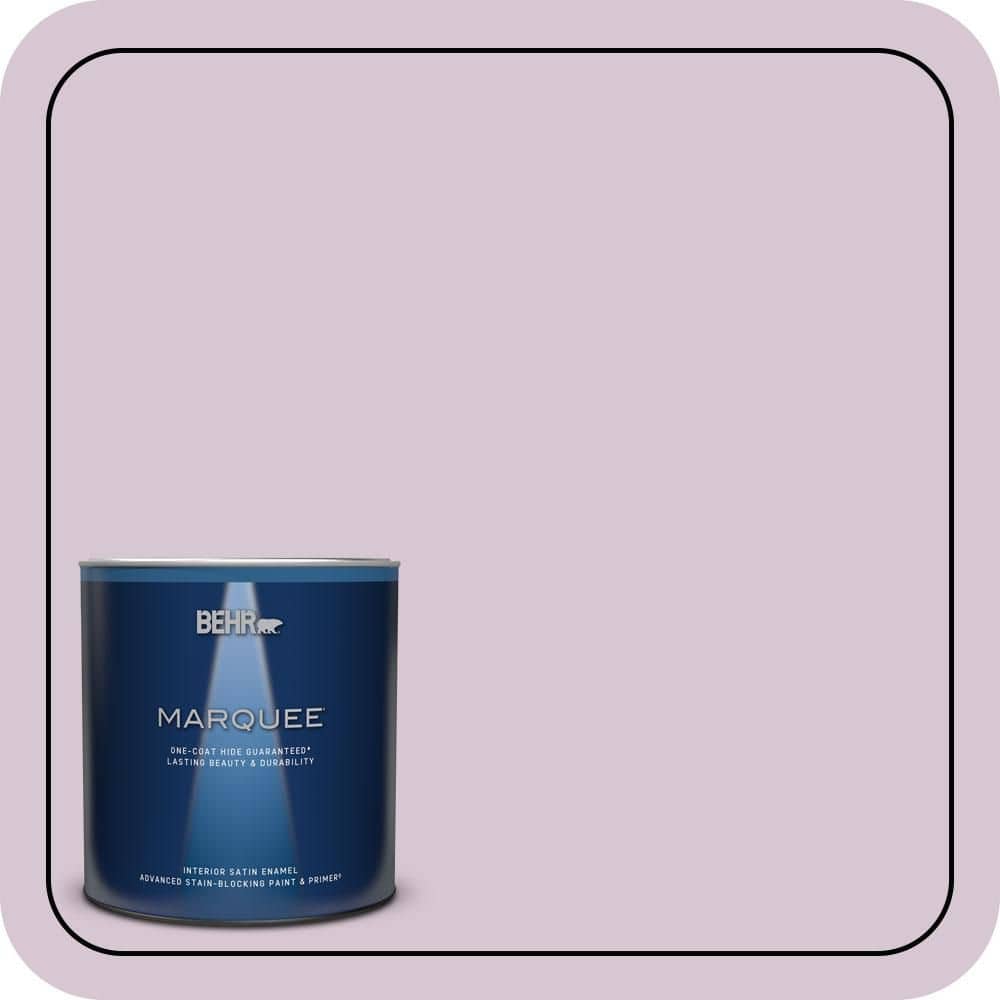 BEHR MARQUEE 1 qt. #680E-3 Rosy Lavender Satin Enamel Interior Paint & Primer (1)