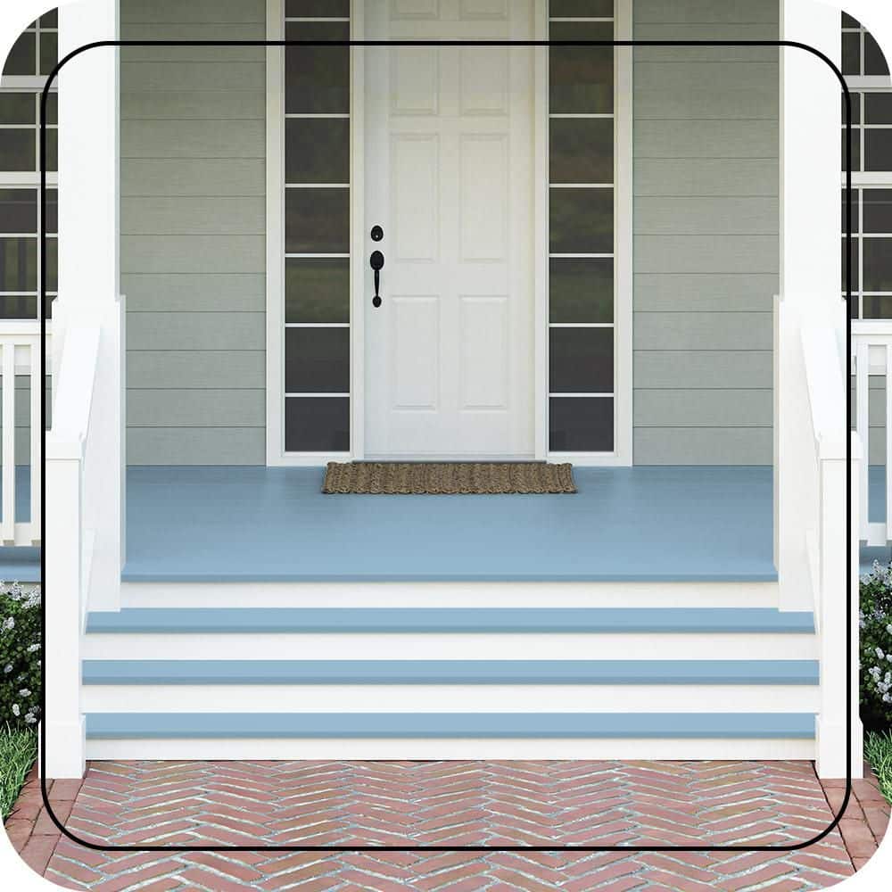 BEHR PREMIUM #PPU14-11 Textured Low-Lustre Enamel Interior/Exterior Porch and Patio Anti-Slip Floor Paint (2)