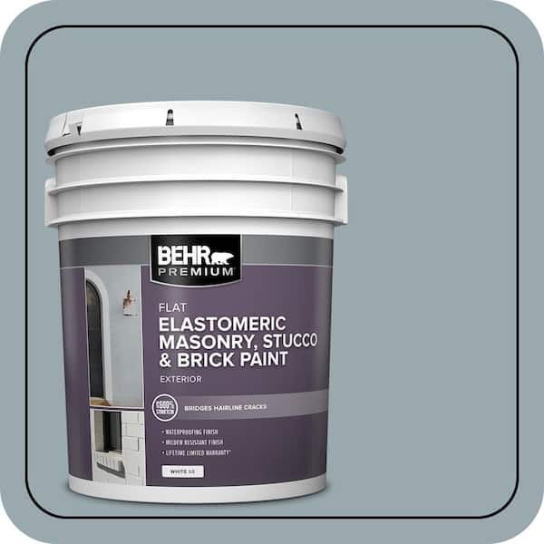 BEHR PREMIUM 5 gal. #N470-4 NorWester Elastomeric Masonry, Stucco and Brick Exterior Paint (2)