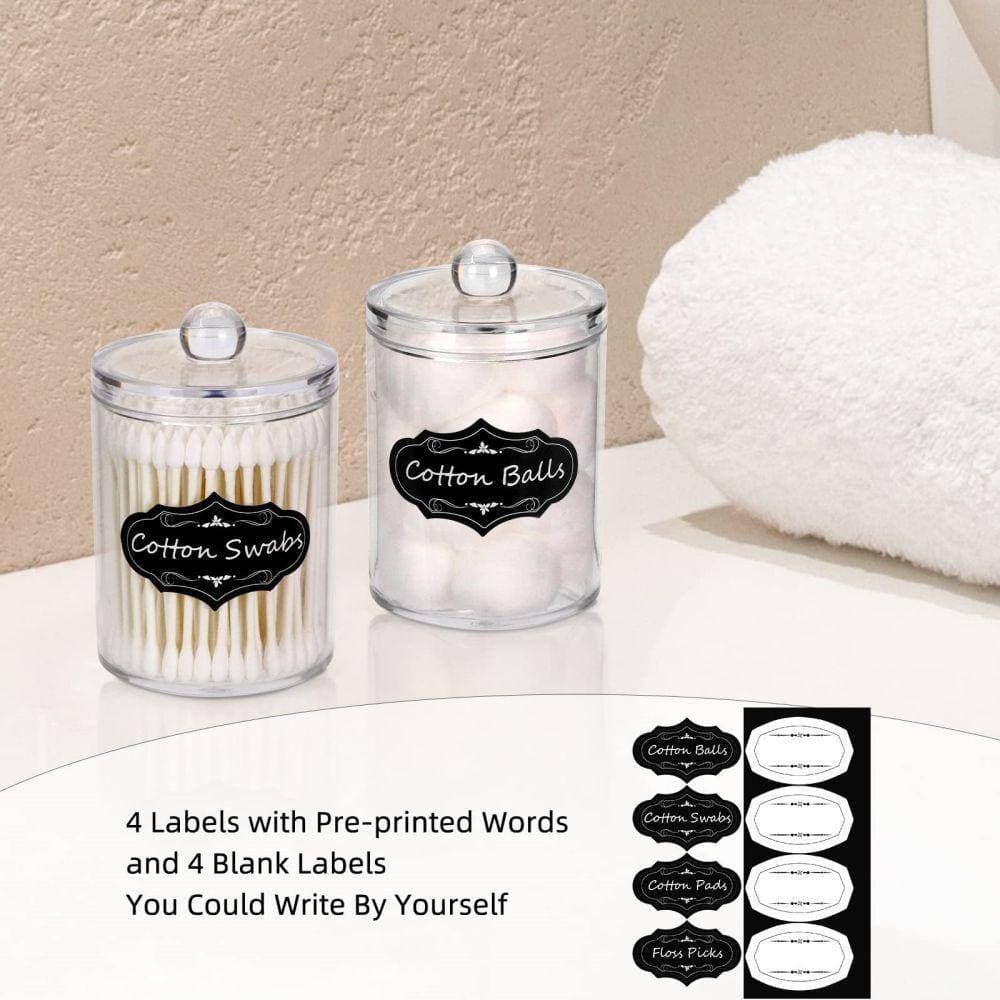 Dracelo 8-Piece Bathroom Accessory Set with Trash Can,Soap Dish,Toothbrush Holder,Cup,Toilet Brush Holder in Pink with Labels (3)
