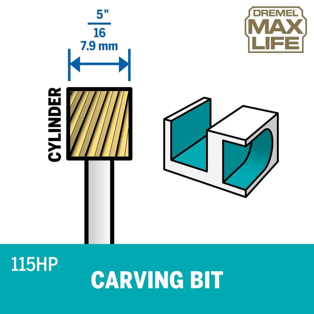 Dremel Max Life 5/16" Rotary Carving Bit (2-Pack) (2)