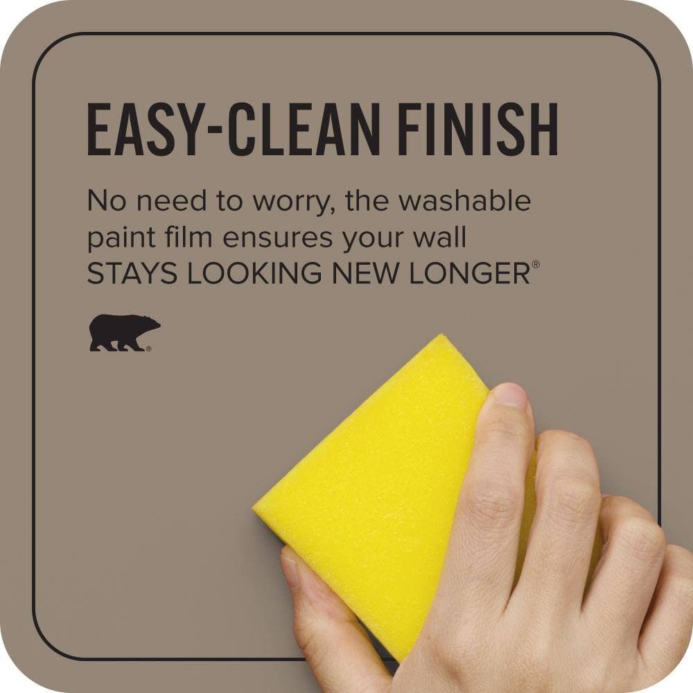 BEHR ULTRA 1 gal. #PPU5-06A Light Truffle Extra Durable Flat Interior Paint & Primer (4)