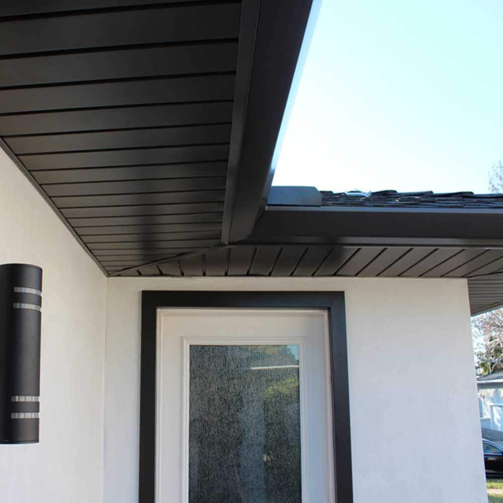 Gibraltar Building Products 4 in. 16 ft. Bonderized Steel Fascia Gutter with Wing (4)