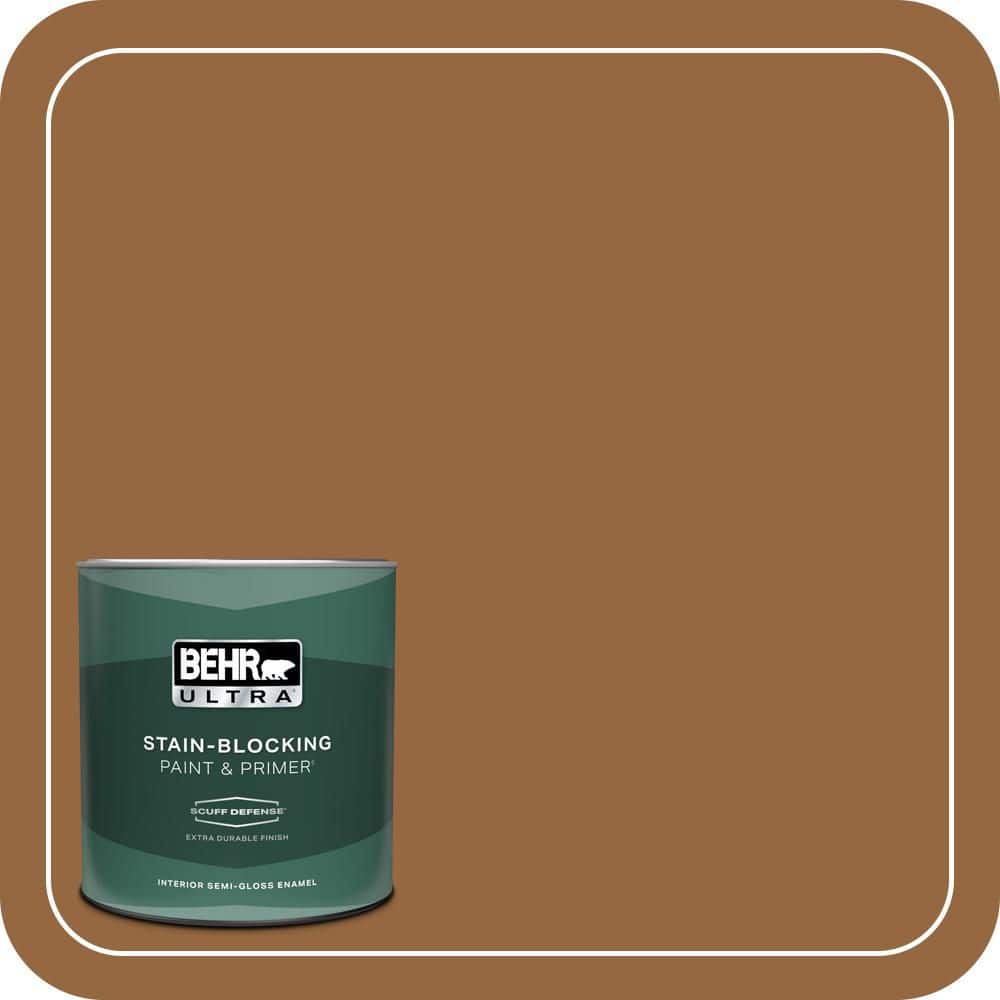 BEHR ULTRA 1 qt. #MQ2-6 Gilded Glamour Extra Durable Semi-Gloss Enamel Interior Paint & Primer