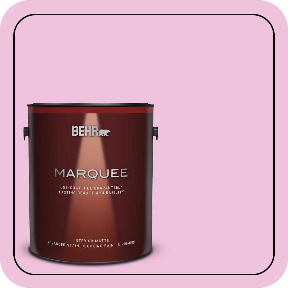 BEHR MARQUEE 1 gal. #P120-1 Starlet Pink Matte Interior Paint & Primer