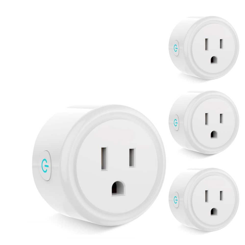 Lukyamzn 15 Amp 125-Volt Outdoor Wi-Fi Dimmer Plug Waterproof IP66 Grounding Connector Grey Model B0BFVNRS75 (2-Pack) (1)