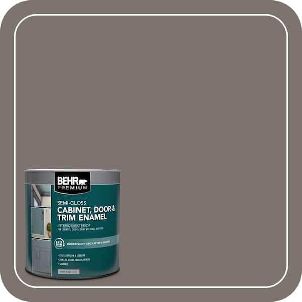 BEHR PREMIUM 1 qt. #MQ2-58 Unpredictable Hue Semi-Gloss Enamel Interior/Exterior Cabinet, Door & Trim Paint (2)