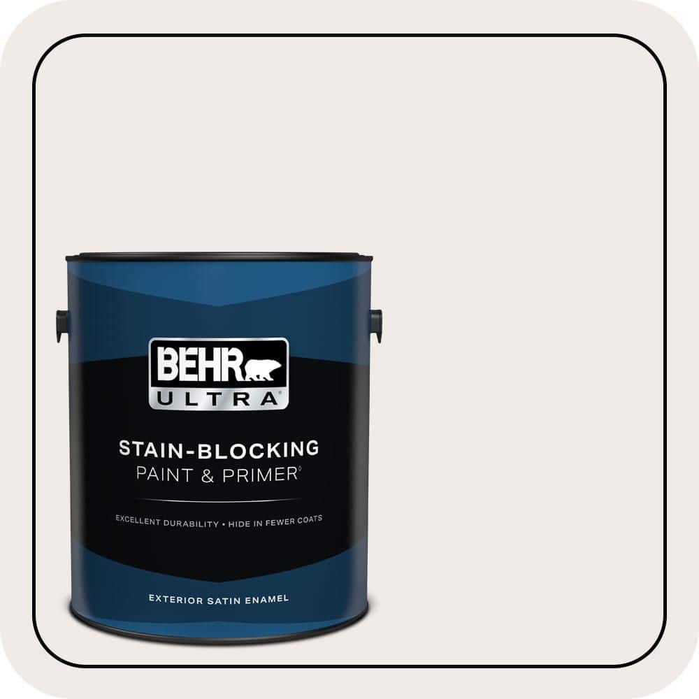 BEHR ULTRA 1 gal. #700C-1 Pearl Drops Satin Enamel Exterior Paint & Primer