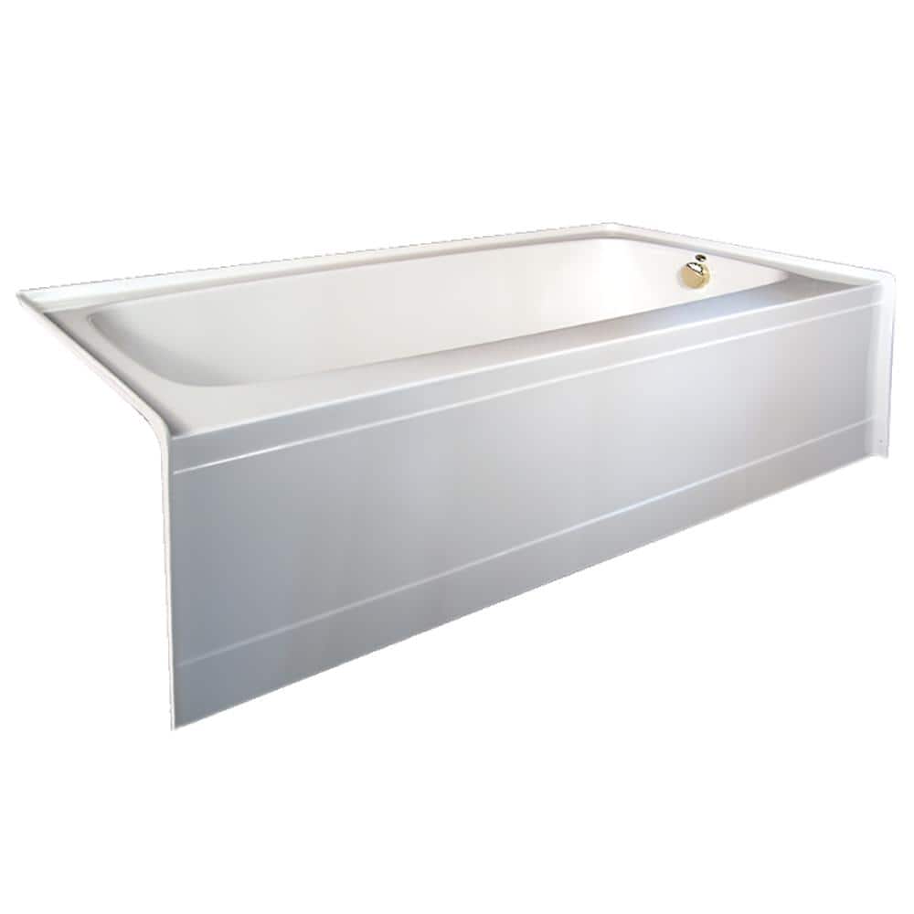 Hydro Systems Trenton 66 in. Acrylic Rectangular Drop In Air Bath and Whirlpool BathTub in White (3)