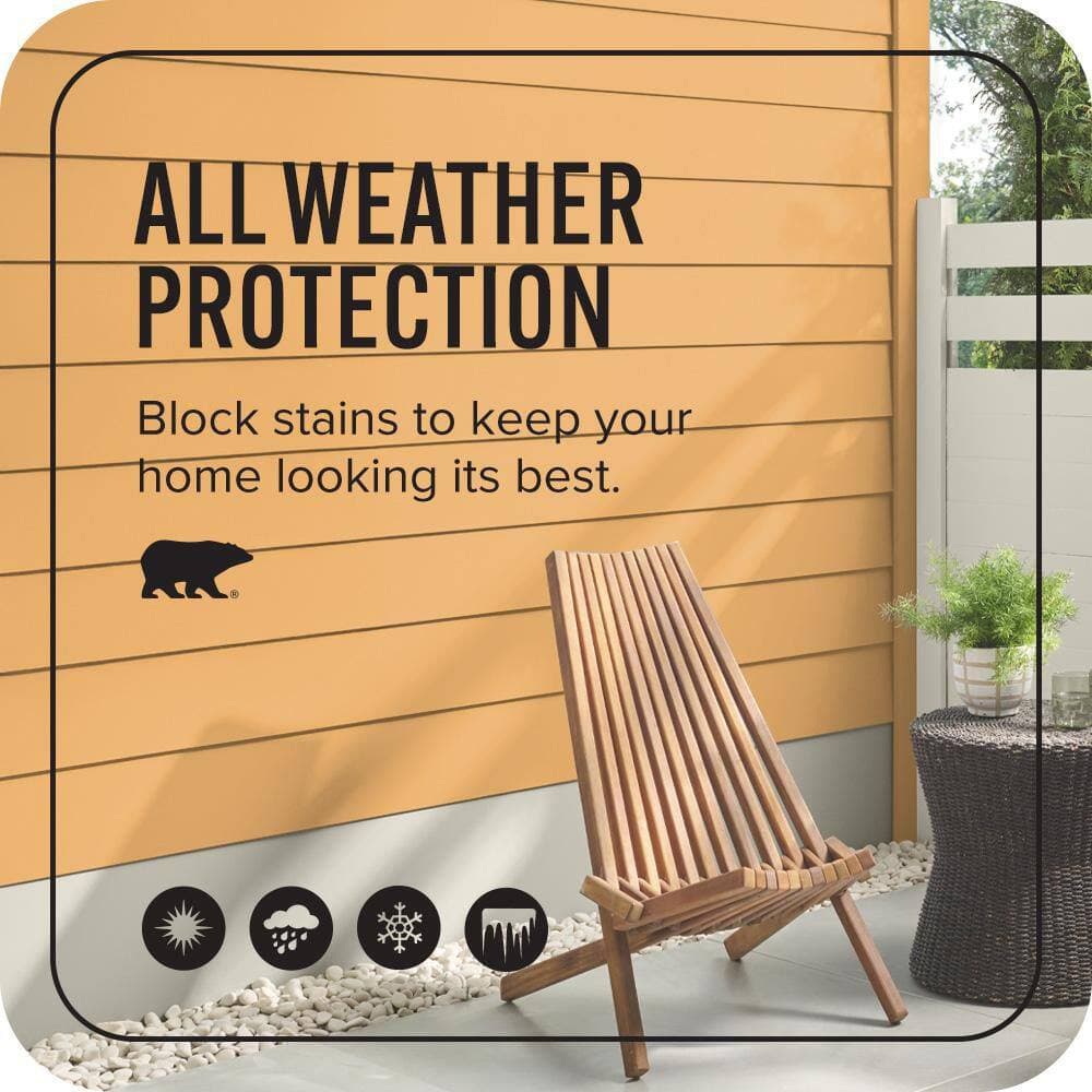 BEHR ULTRA 1 qt. #PPU6-03 Sunburst Flat Exterior Paint & Primer (4)