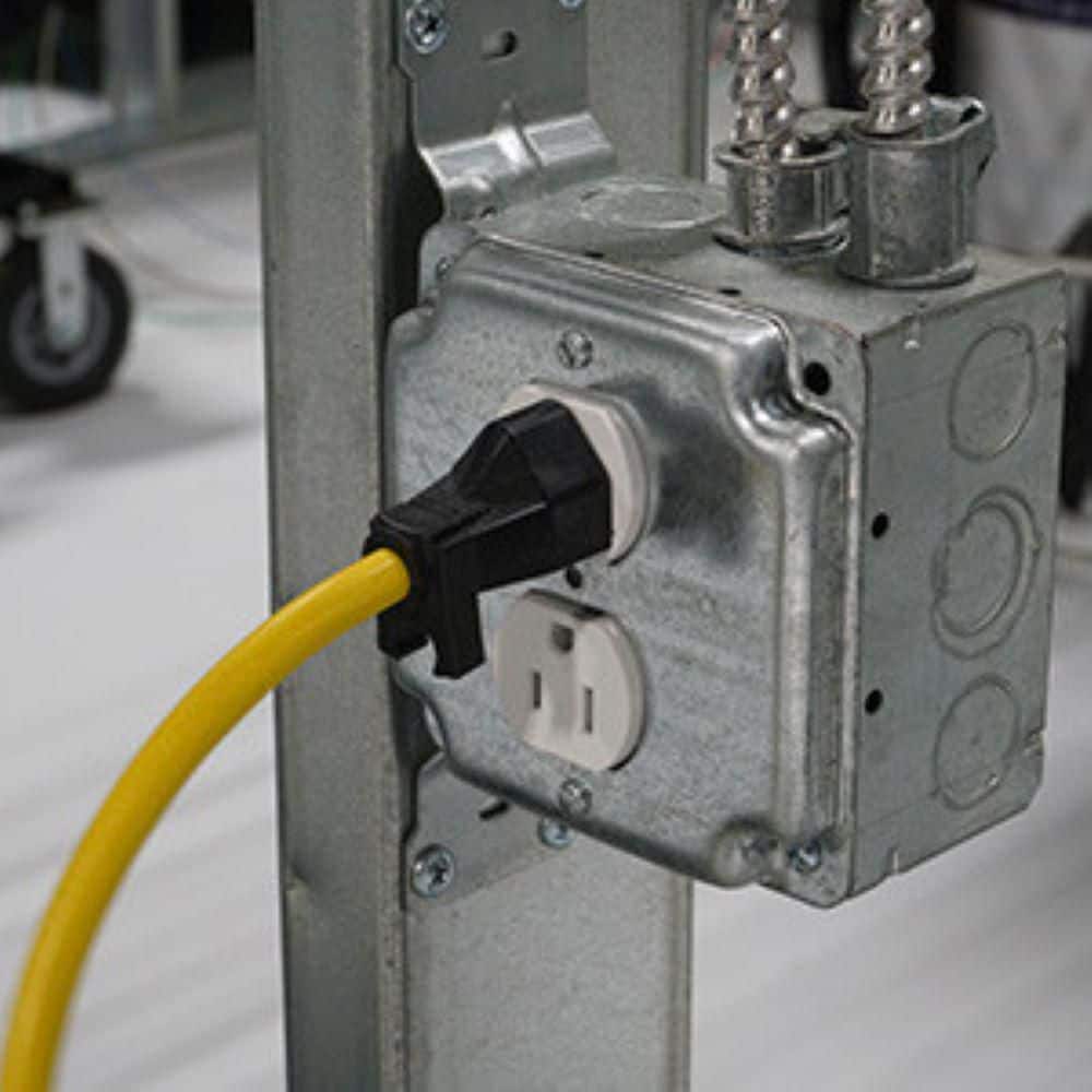 Yellow Jacket 12-Outlet 4 ft. Long 510J Metal Surge Strip 6 ft. Cord (2)