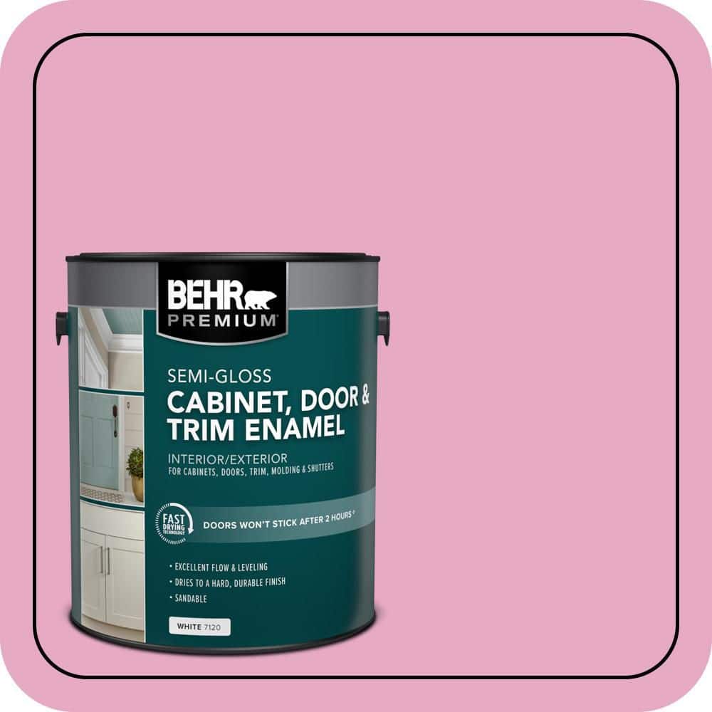 BEHR PREMIUM 1 gal. #P130-3 Little Princess Semi-Gloss Enamel Interior/Exterior Cabinet, Door & Trim Paint