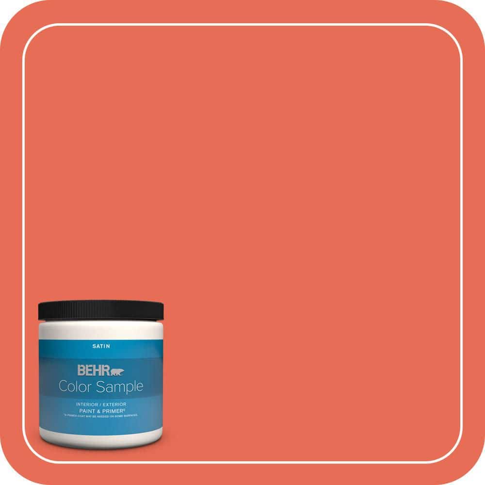 BEHR PREMIUM PLUS #190B-6 Wet Coral Enamel Low Odor & Primer (1)