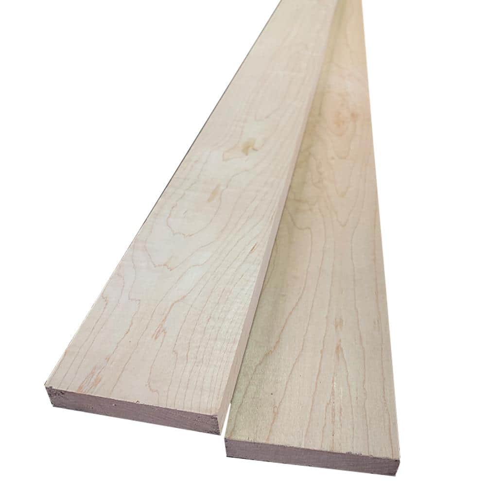 Swaner Hardwood Maple Board (Common: 1 in. x 4 in. x R/L; Actual: 0.75 in. x 3.5 in. x R/L) (1)