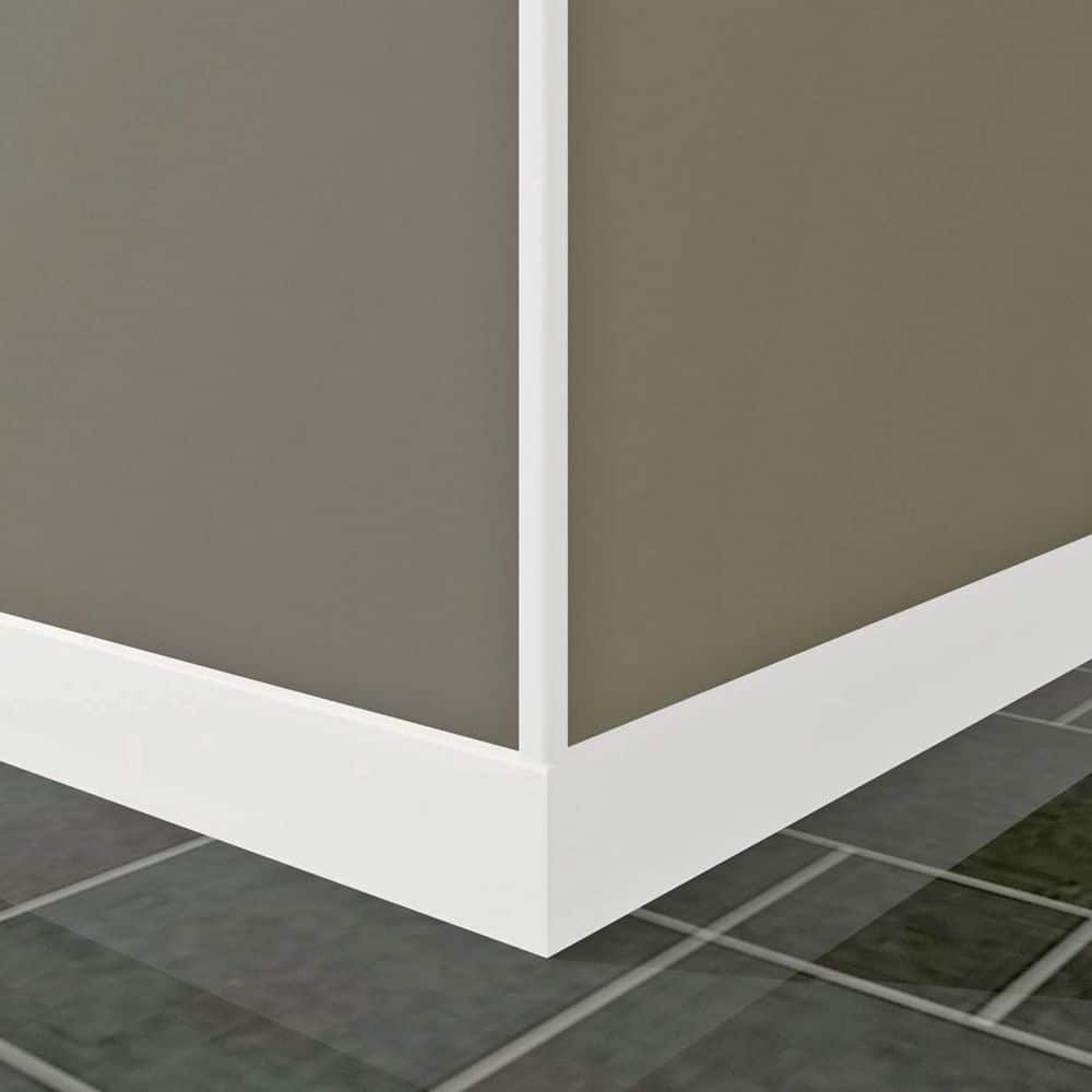 Alexandria Moulding 1-1/8 in. D x 1-1/8 in. W x 96 in. L Pine Wood Primed White Finger-Joint Outside Corner Moulding Pack (6-Pack) (3)