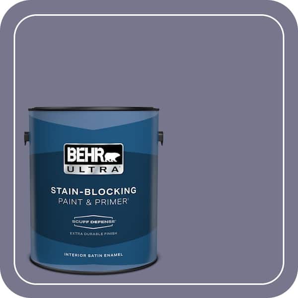 BEHR ULTRA 1 gal. #630F-5 Vintage Extra Durable Satin Enamel Interior Paint & Primer (2)