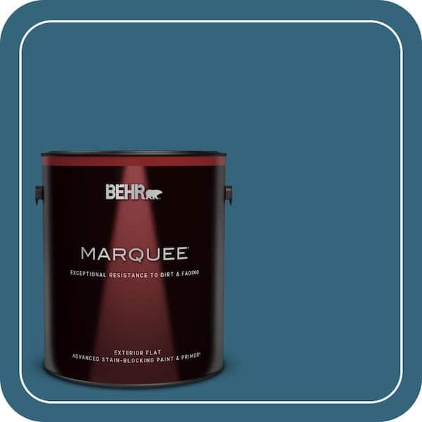 BEHR MARQUEE 1 gal. #550D-7 Southern Evening Flat Exterior Paint & Primer (2)